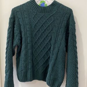 Hunter Green Knit Sweater